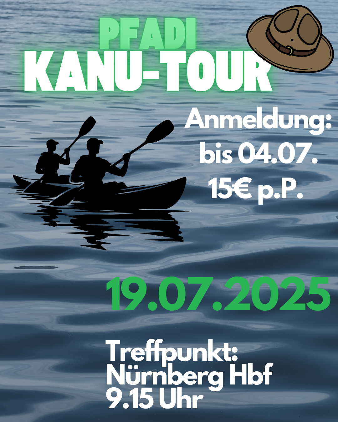 Kanu-Aktion -Pfadistufe