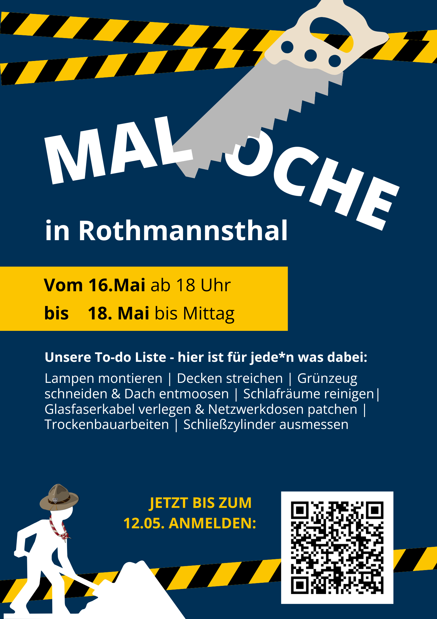 Maloche-Wochenende in Rothmannsthal 16.-18.05.2025