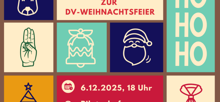 Blau Braun Weihnachten Postkarteillustrativ